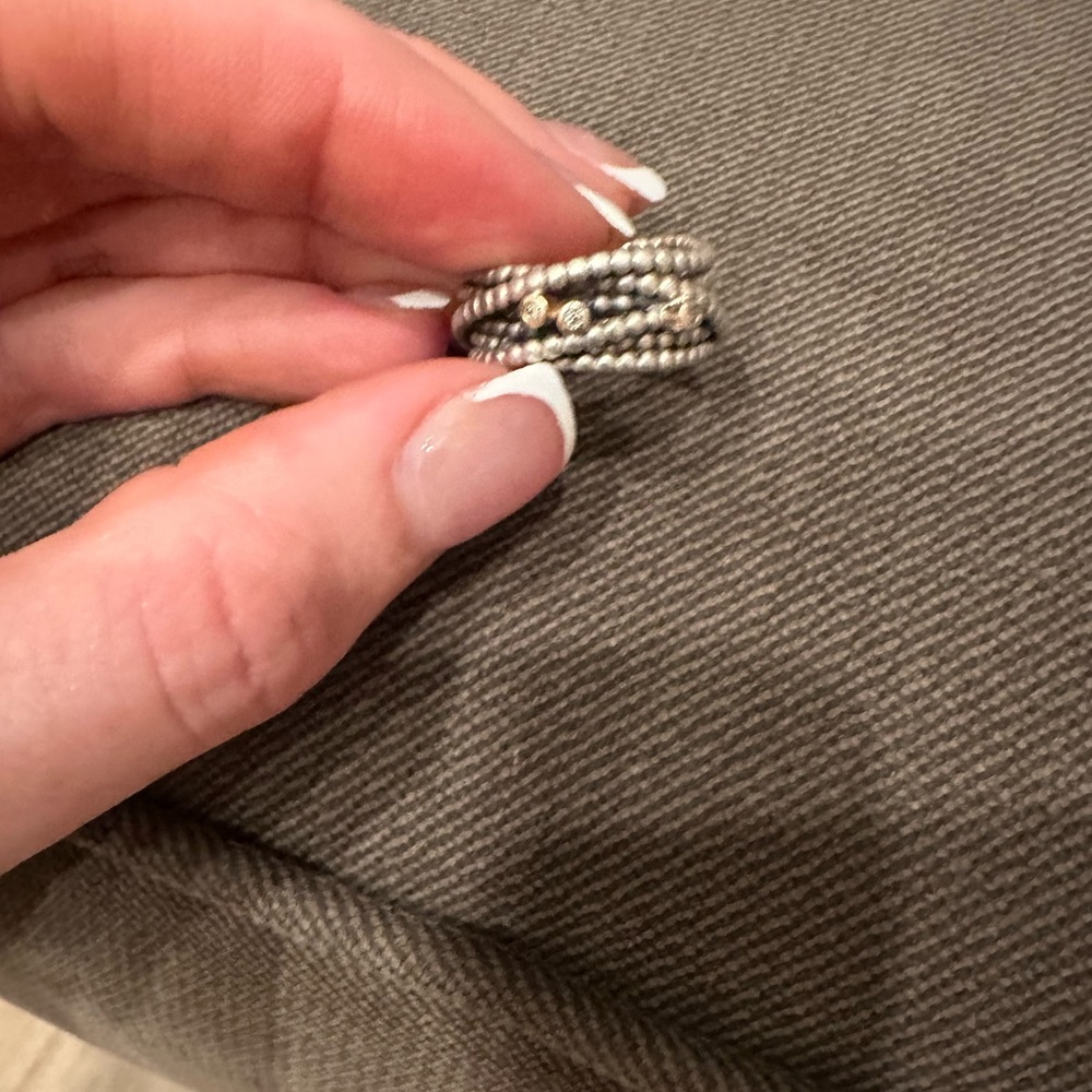 Pandora Entangled Beauty ring with 14K gold and diamonds